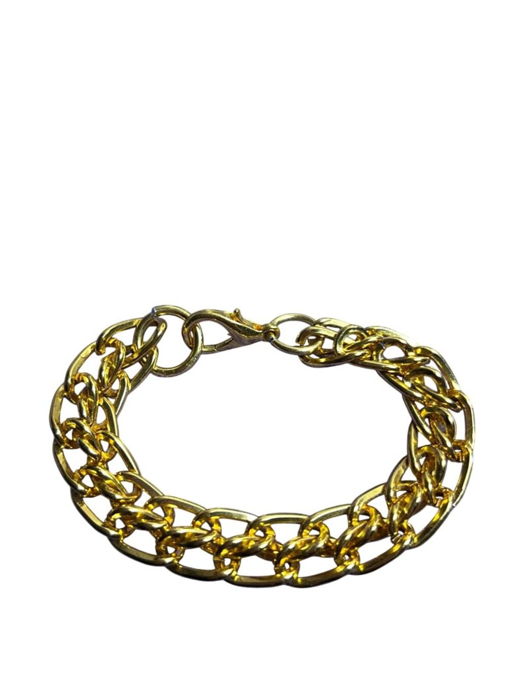 Goldtone Chain Bracelet Lobster Clasp 6.5 inches Long